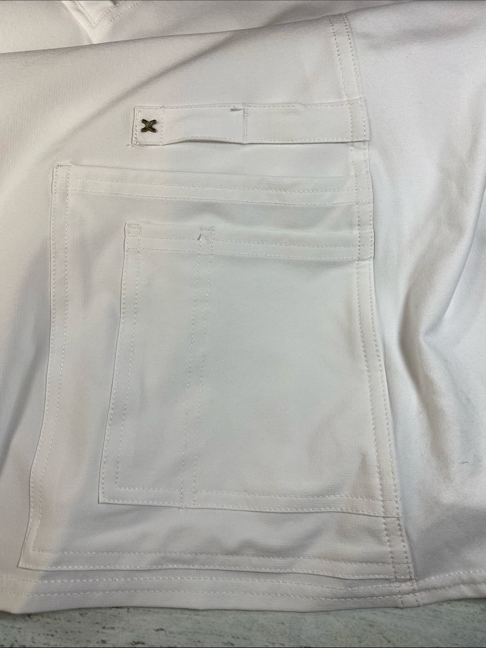 Cherokee iFlex V-Neck White Scrub Top 2XL Stretch Medical Uniform - Picture 11 of 12